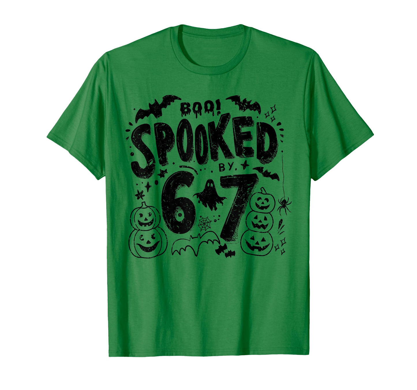 Boo Spooked by 67 Funny Six Seven Meme Halloween 67 Trendy T-Shirt
