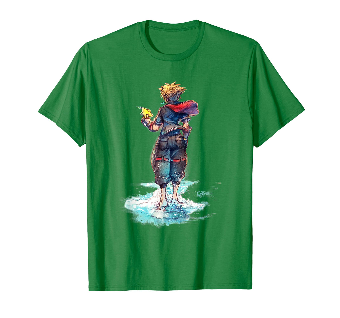 Disney Kingdom Hearts Sora Keyblade Hero Faded Starfish T-Shirt