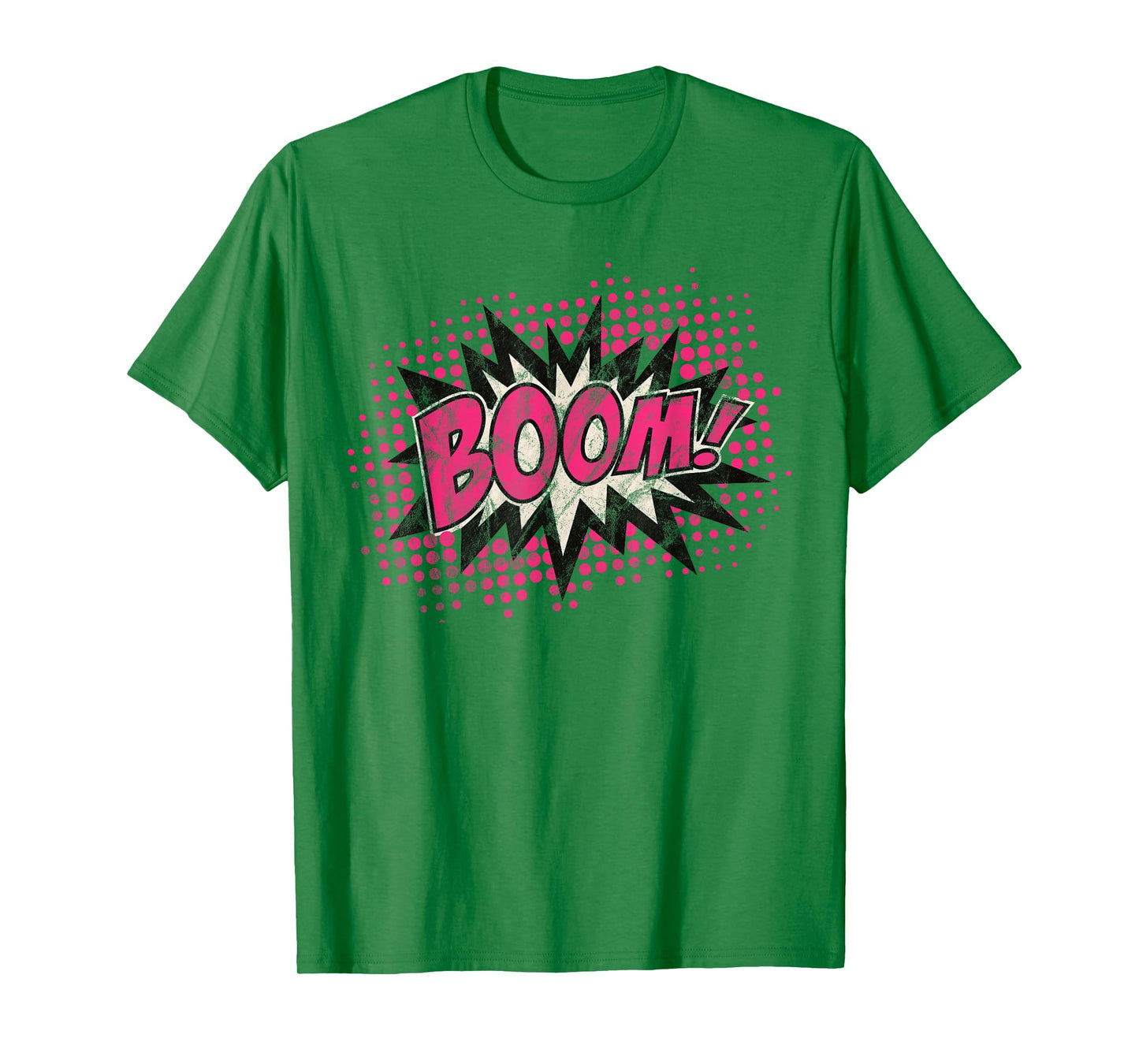Comic Boom Bang Pow Kaboom Explosion Speech Bubble Vintage T-Shirt