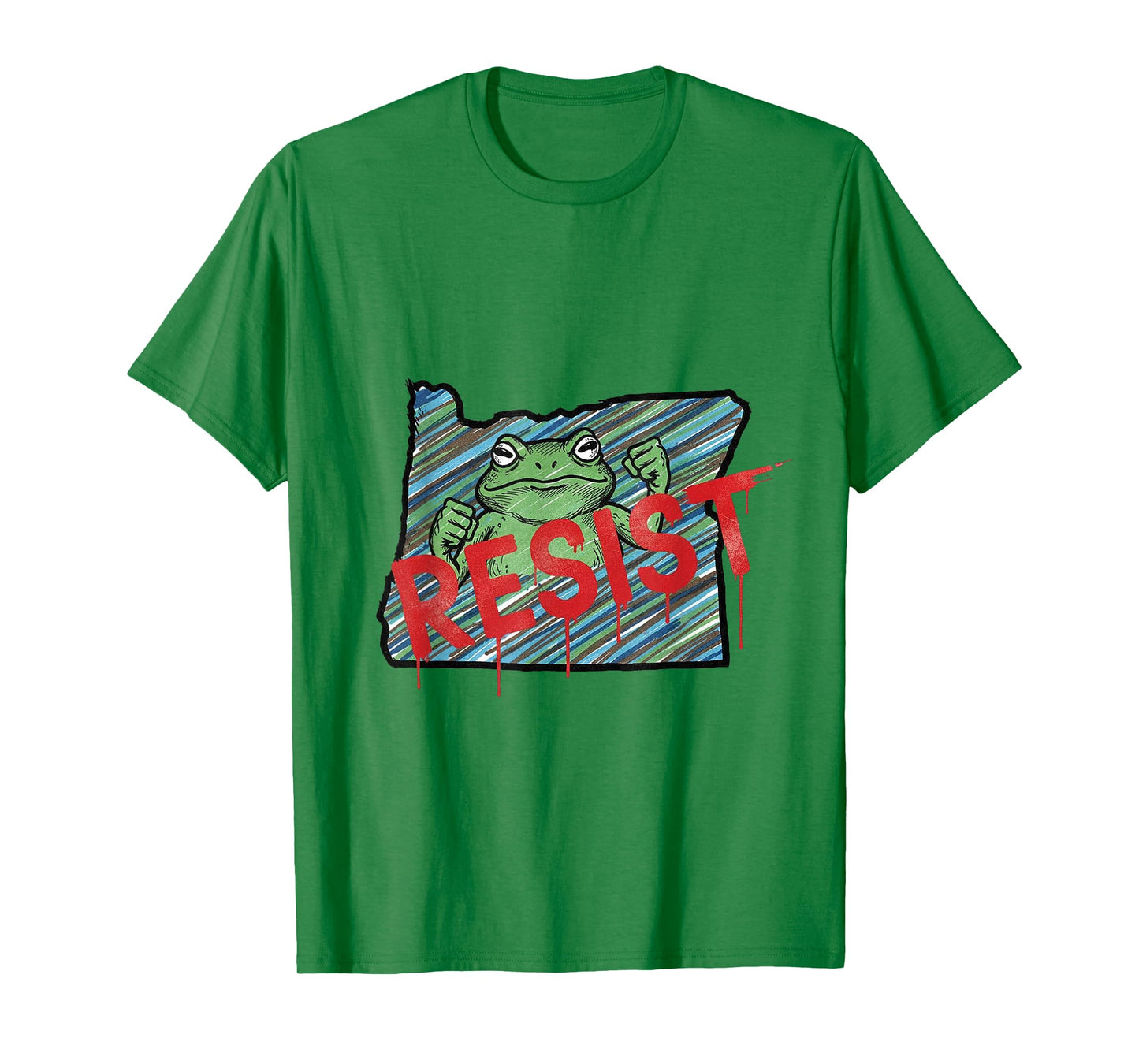 Portland Frog Protest Shirt Funny Portland Frog T-Shirt