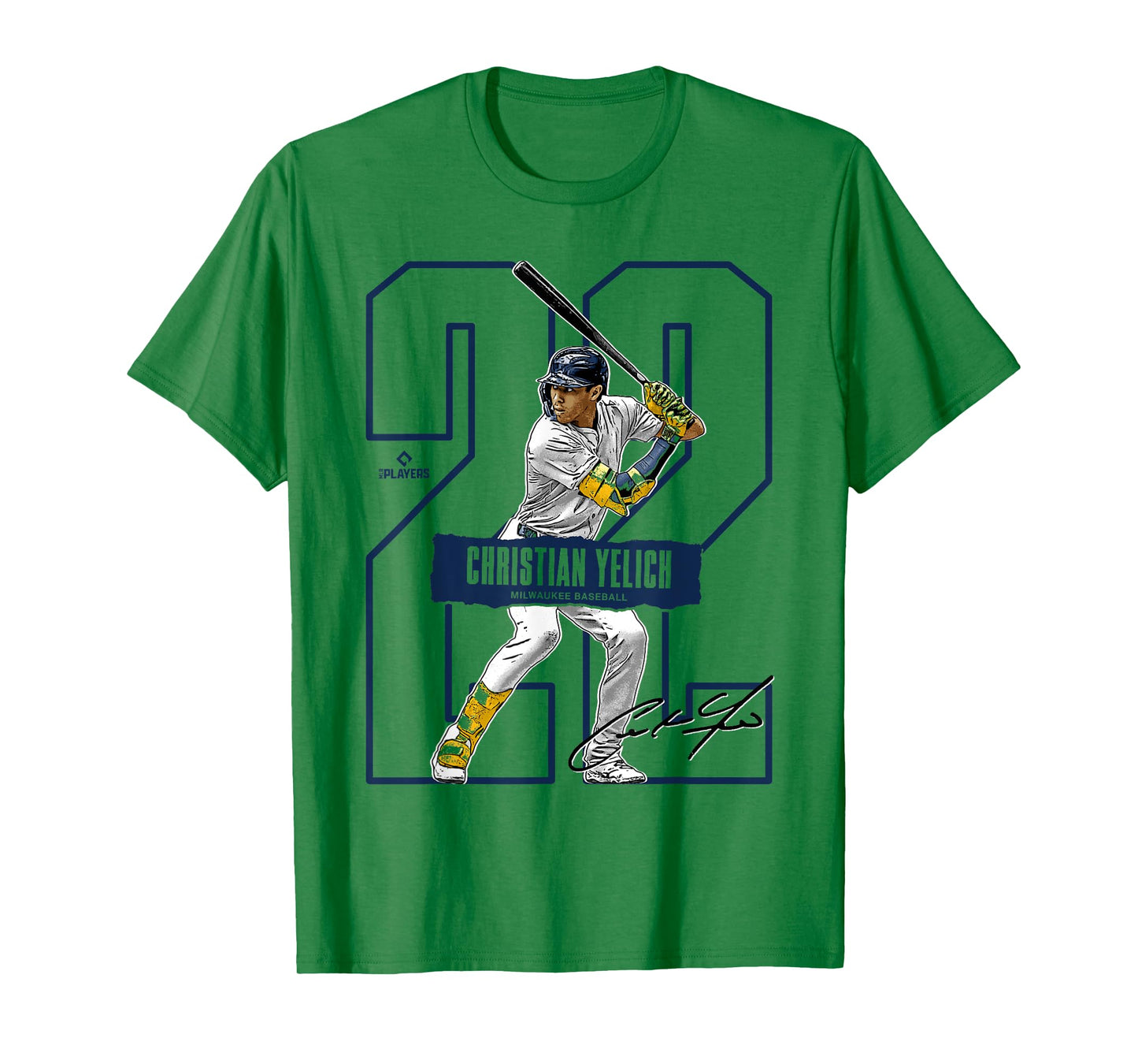 Christian Yelich | Milwaukee Baseball Players | MLBCHR301N T-Shirt