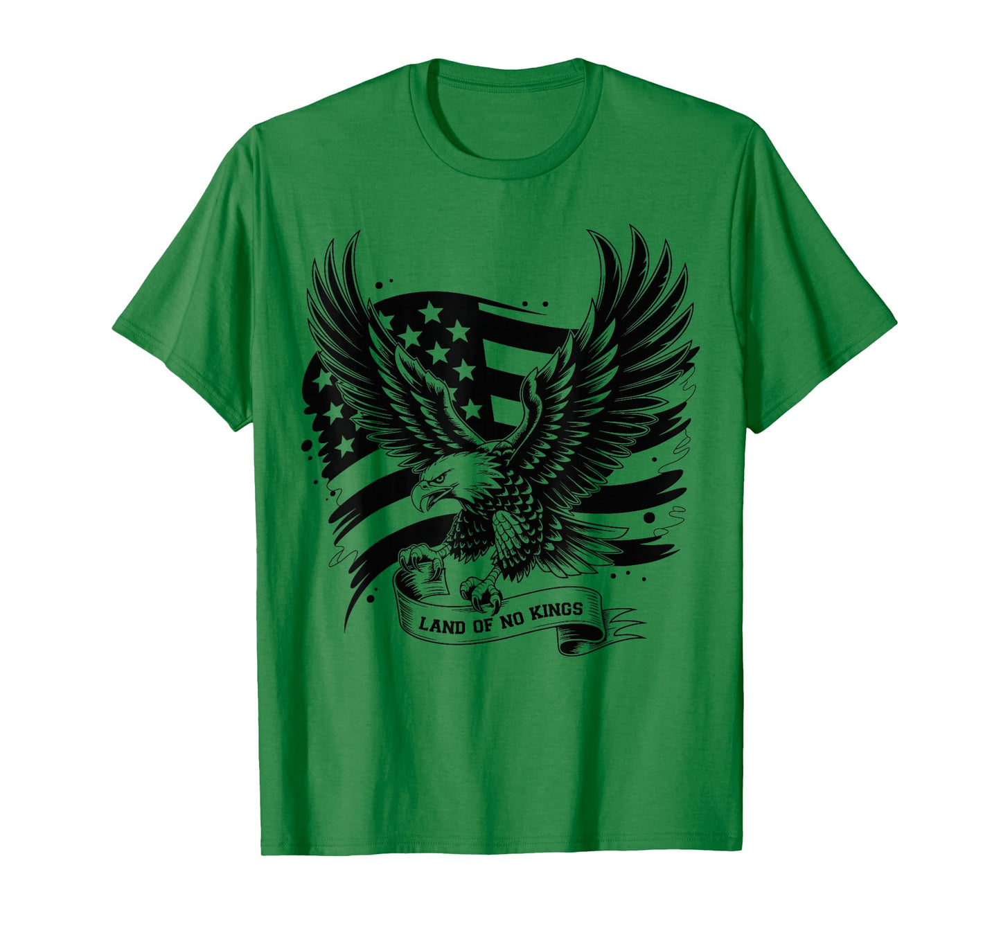 Land of No Kings American Freedom Patriot Quote Vintage T-Shirt