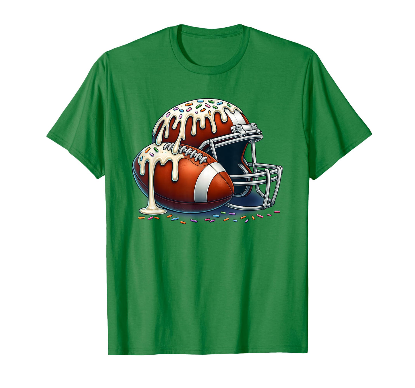 Football Ice Cream Drip, American Football Mom Mother's day T-Shirt