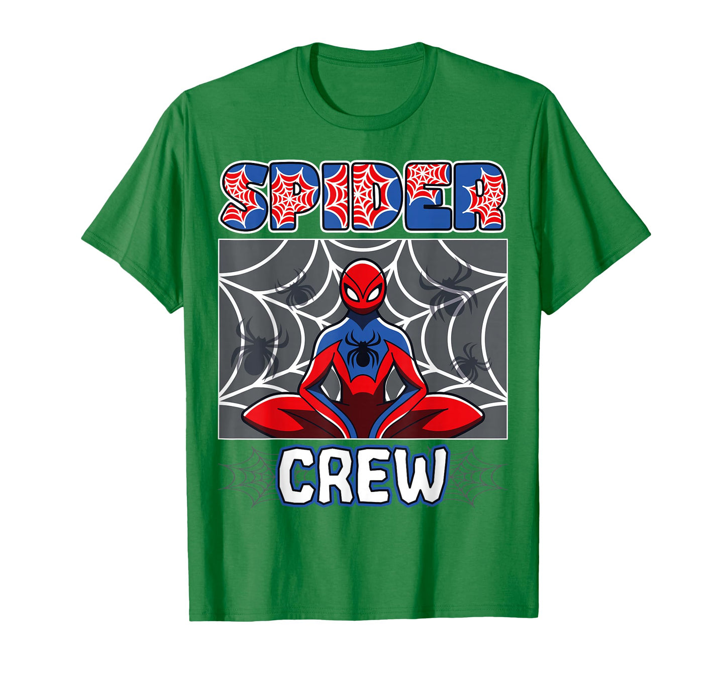 Spider Crew Spider Theme Birthday Party Family Matching T-Shirt