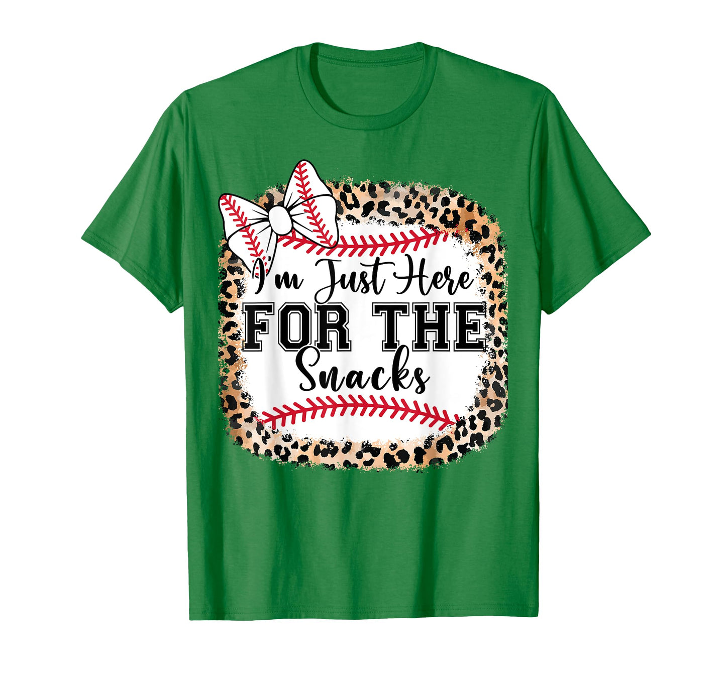 Baby I'm Just Here For The Snacks Baseball Sister Toddler T-Shirt