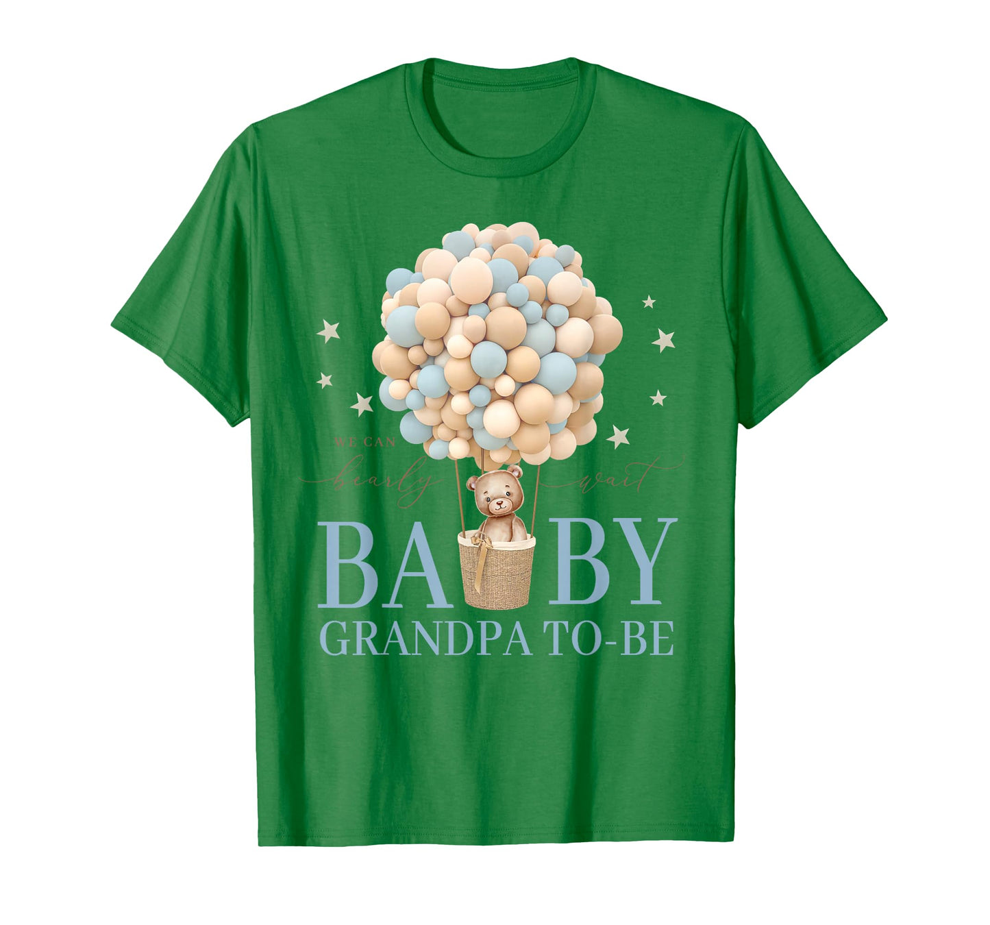 Grandpa We Can Bearly Wait Baby Shower Bear Family Matching T-Shirt