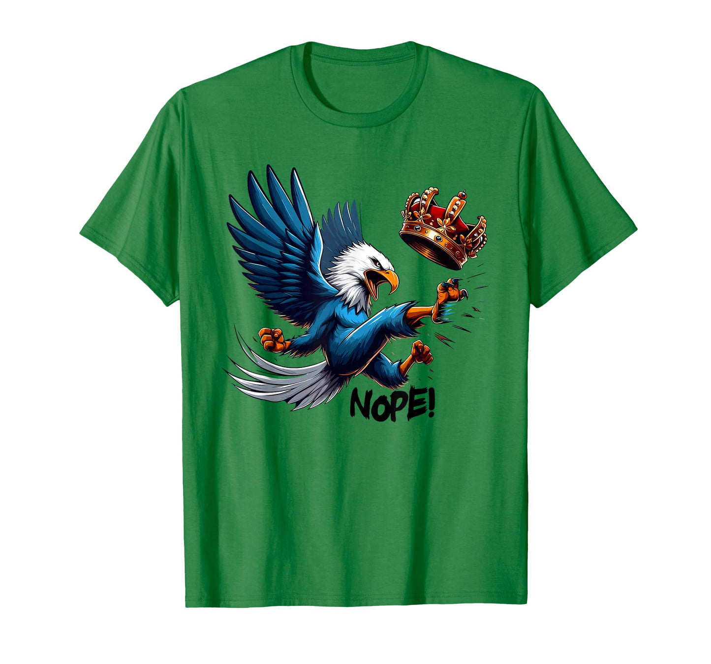 No Kings Nope Bold Minimal Protest Statement T-Shirt