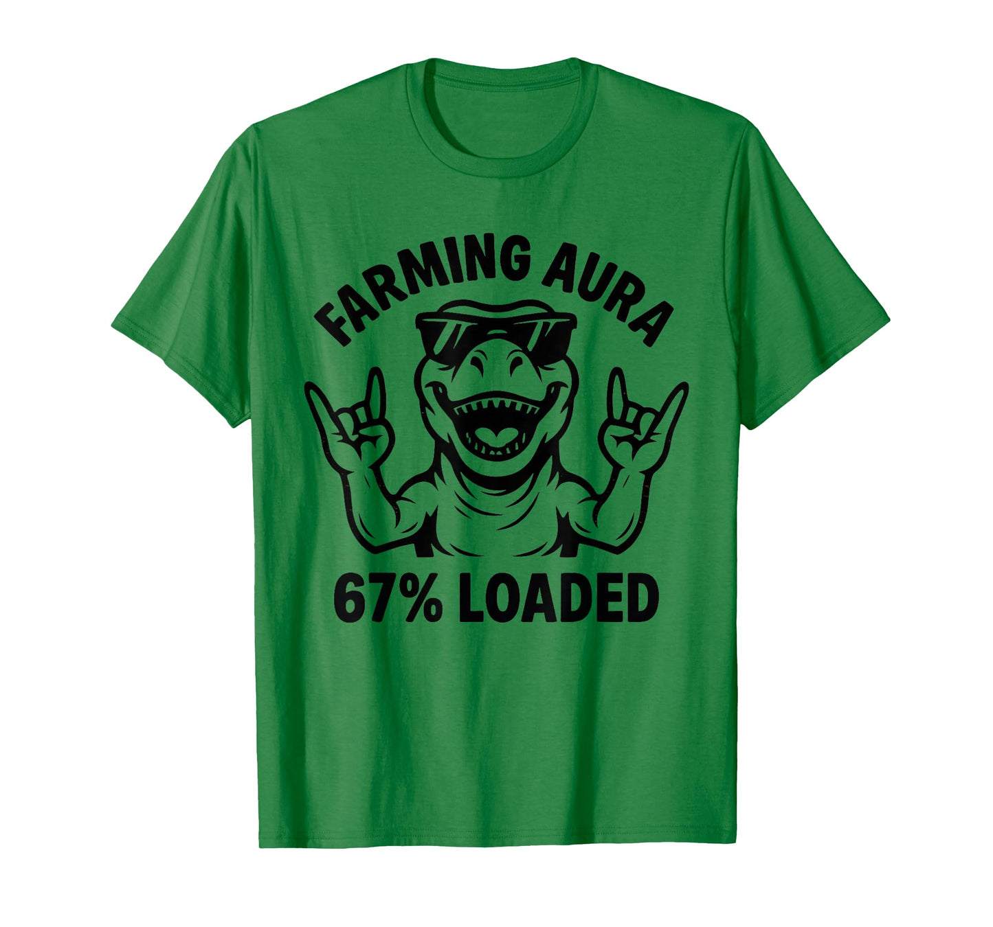 Farming Aura 67 Loaded Funny Six Seven Gen Alpha Meme T-Shirt
