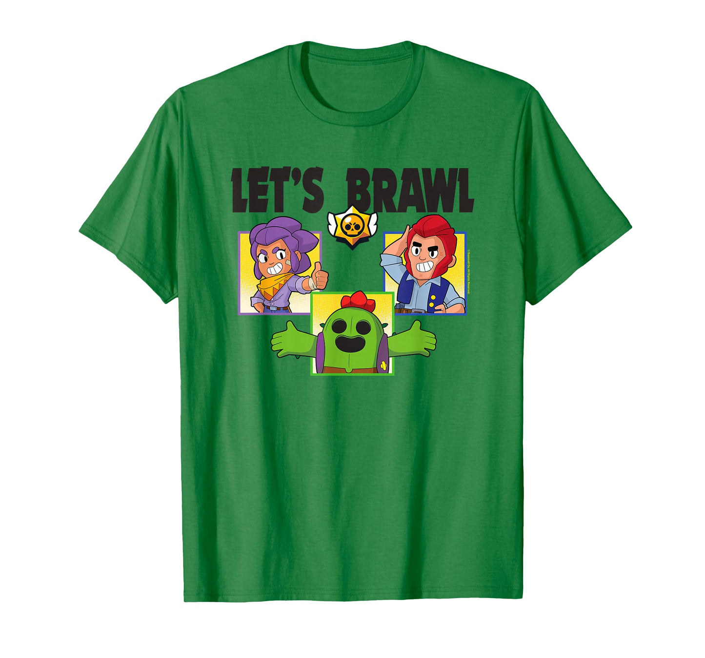 Brawl Stars Let's Brawl Colt Spike and Shelly Group Shot T-Shirt