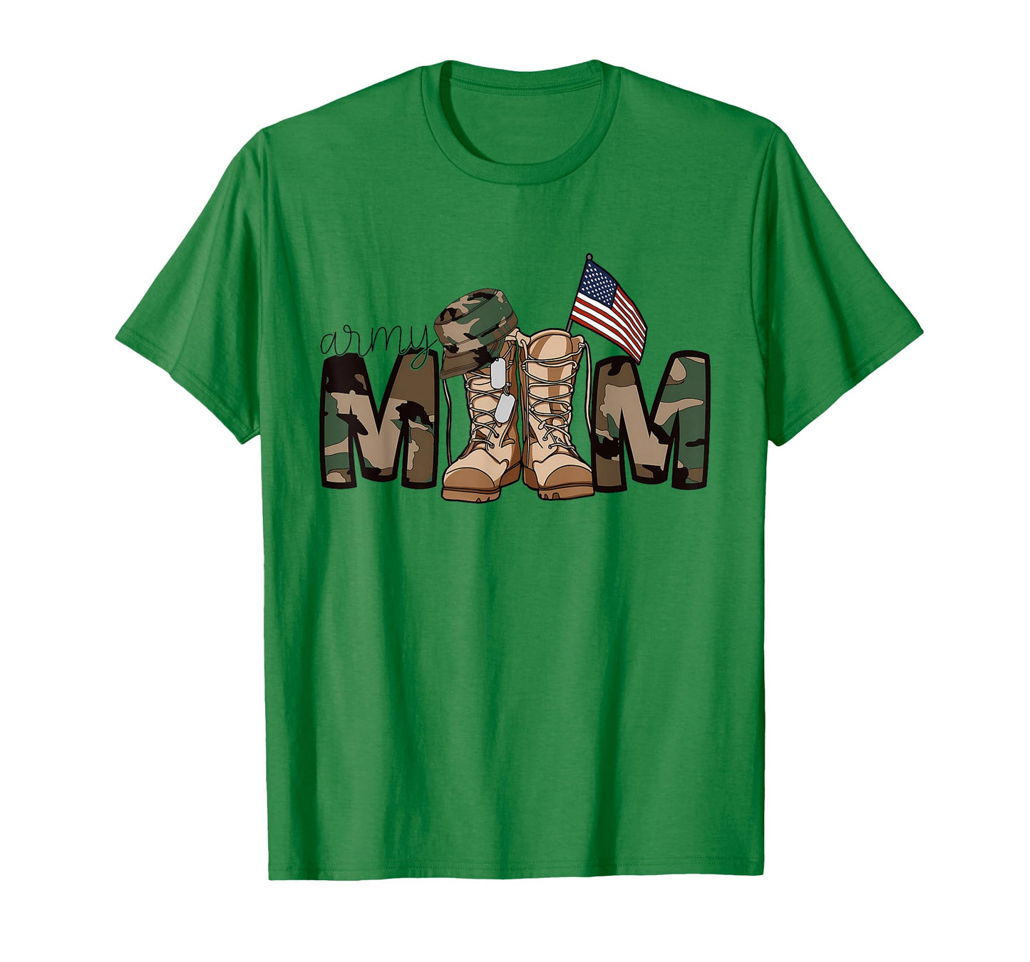 Proud Army Mom Trendy Army Mother Soldier Military Mom T-Shirt