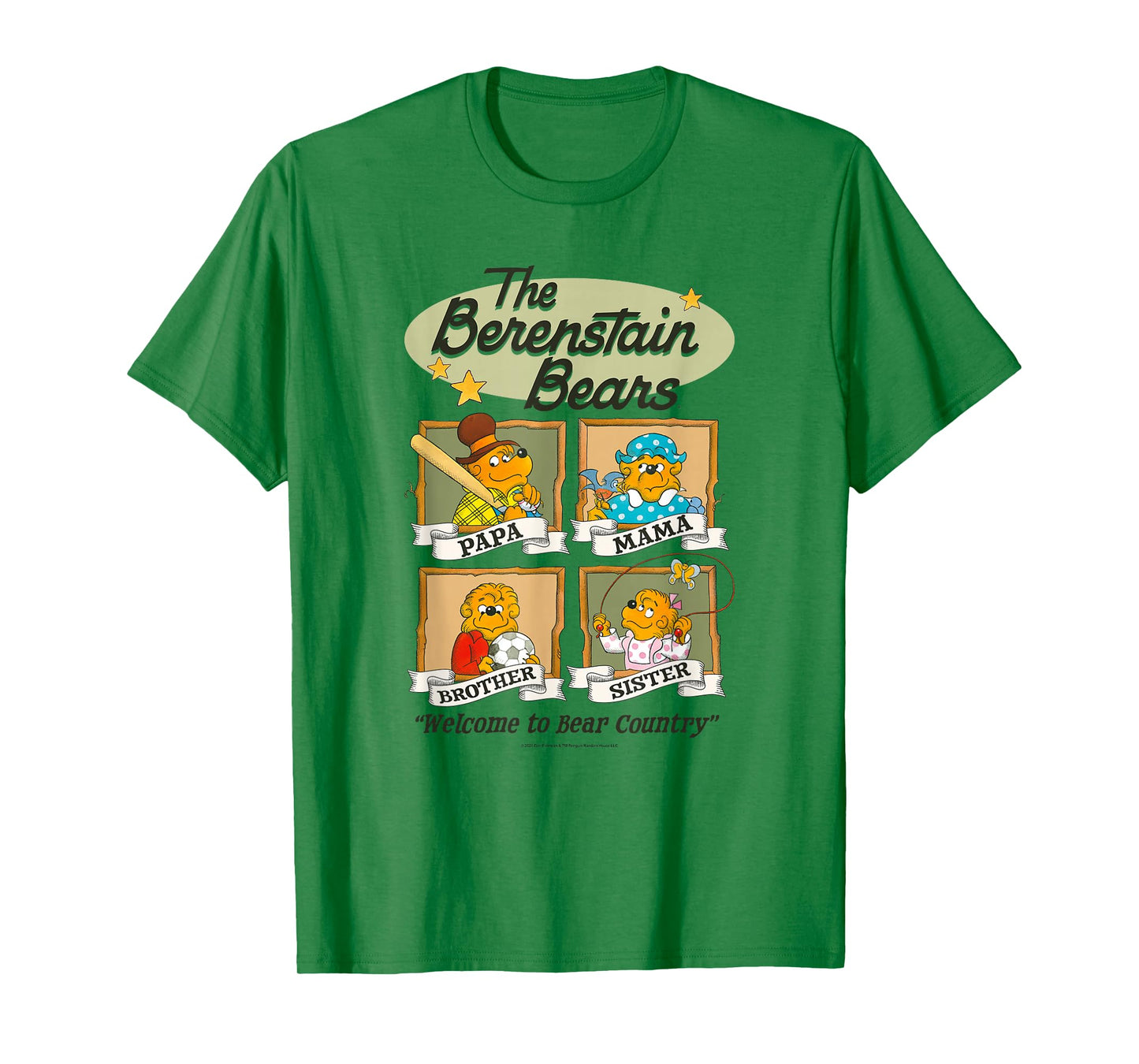 The Berenstain Bears Family Sports and Hobbies Vintage Book T-Shirt