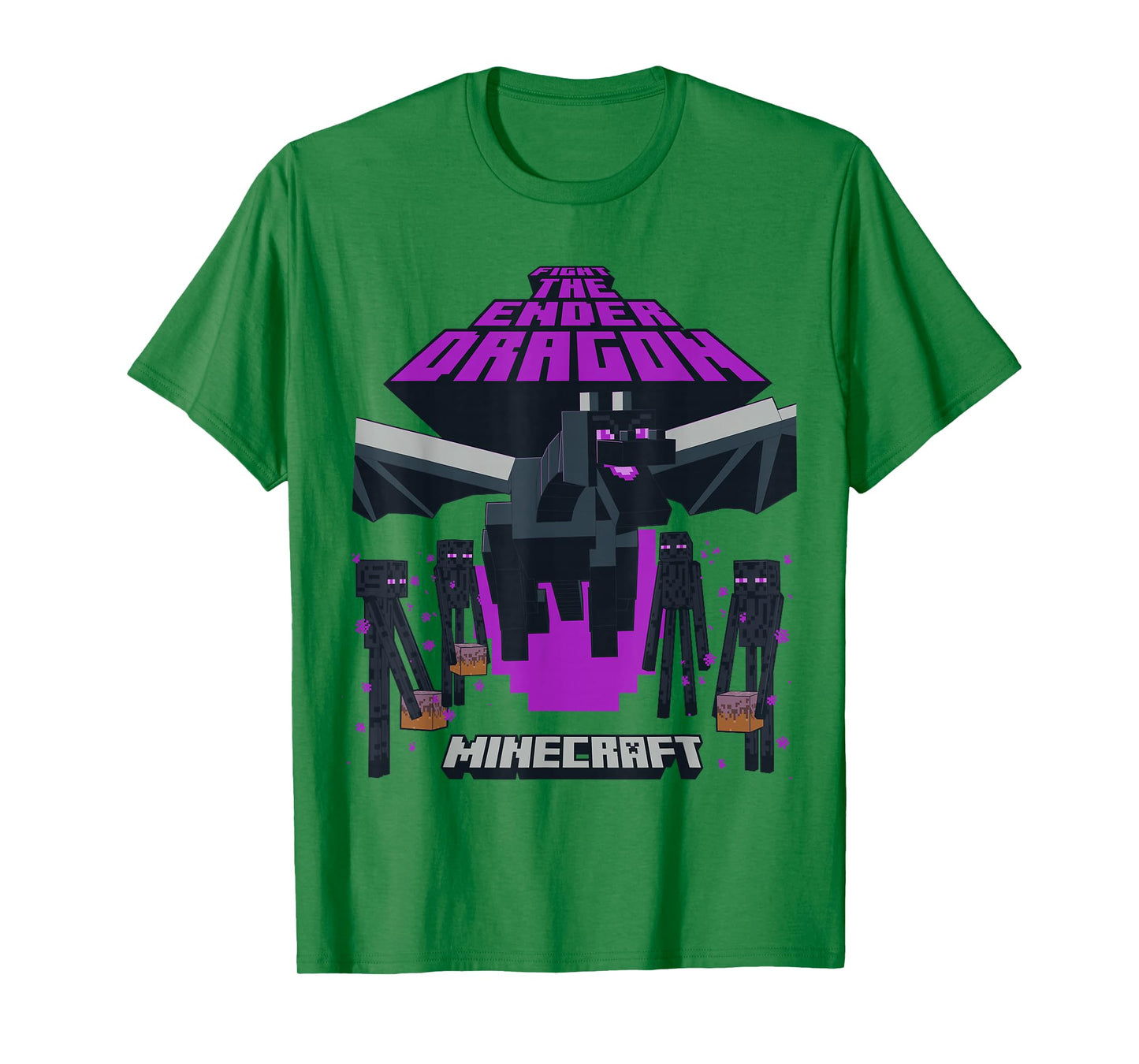 Minecraft Fight The Ender Dragon With Endermen T-Shirt