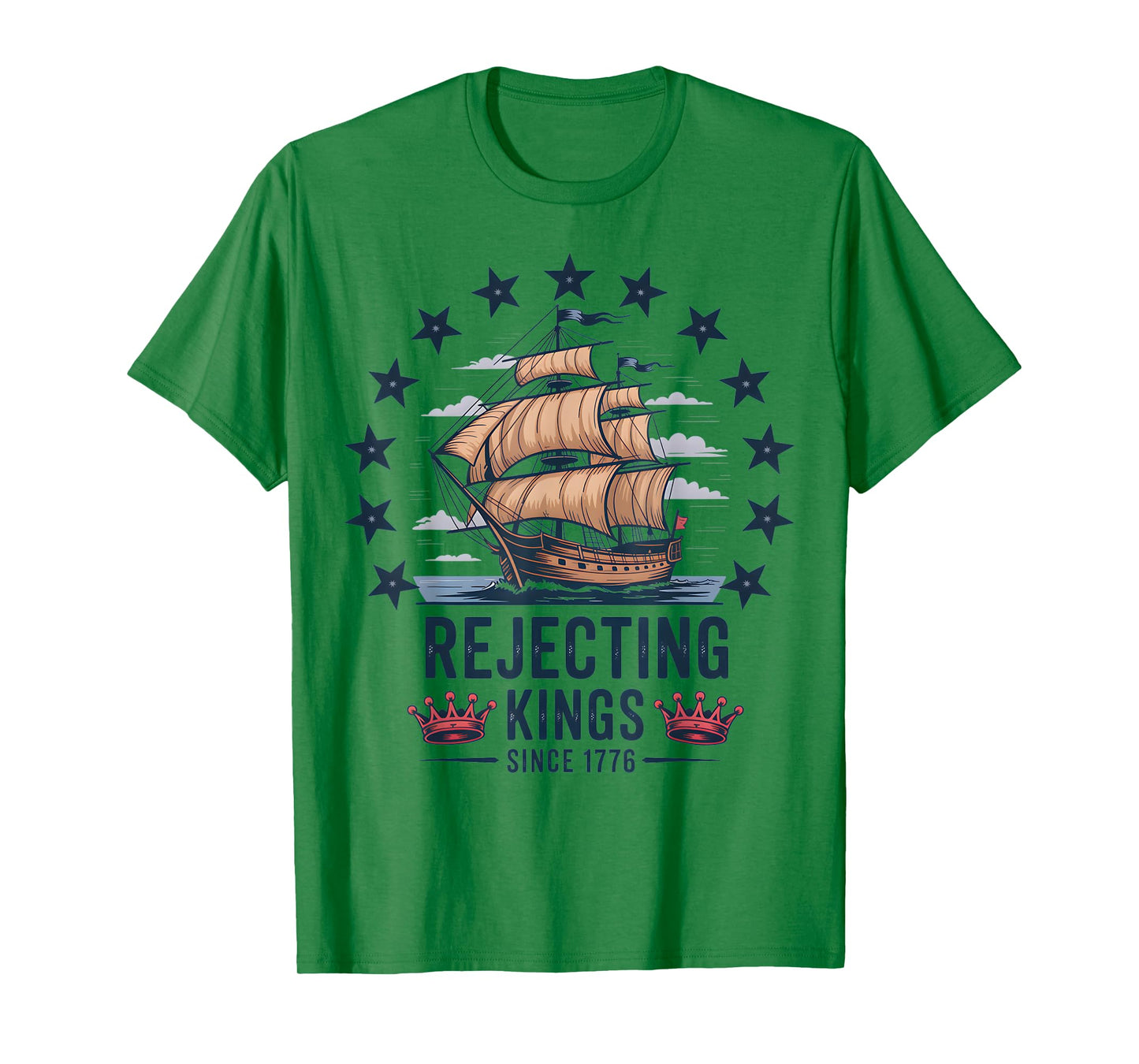Rejecting Since 1776 American Flag USA 4th Of July T-Shirt