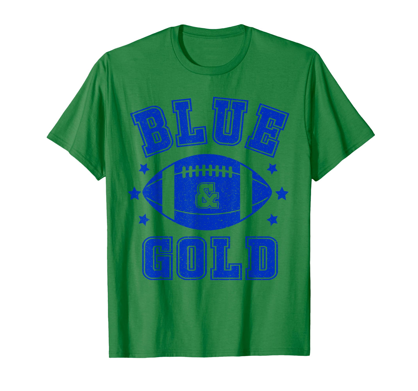 On Gameday Football We Wear Blue And Gold School Spirit T-Shirt