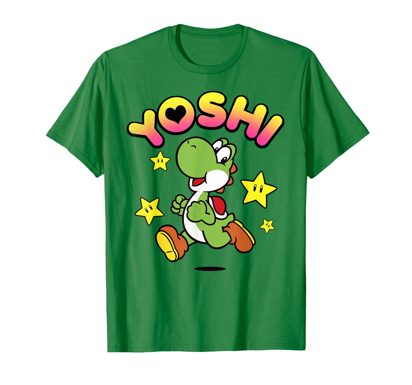 Nintendo Super Mario Yoshi Star Power Sprint Graphic T-Shirt T-Shirt