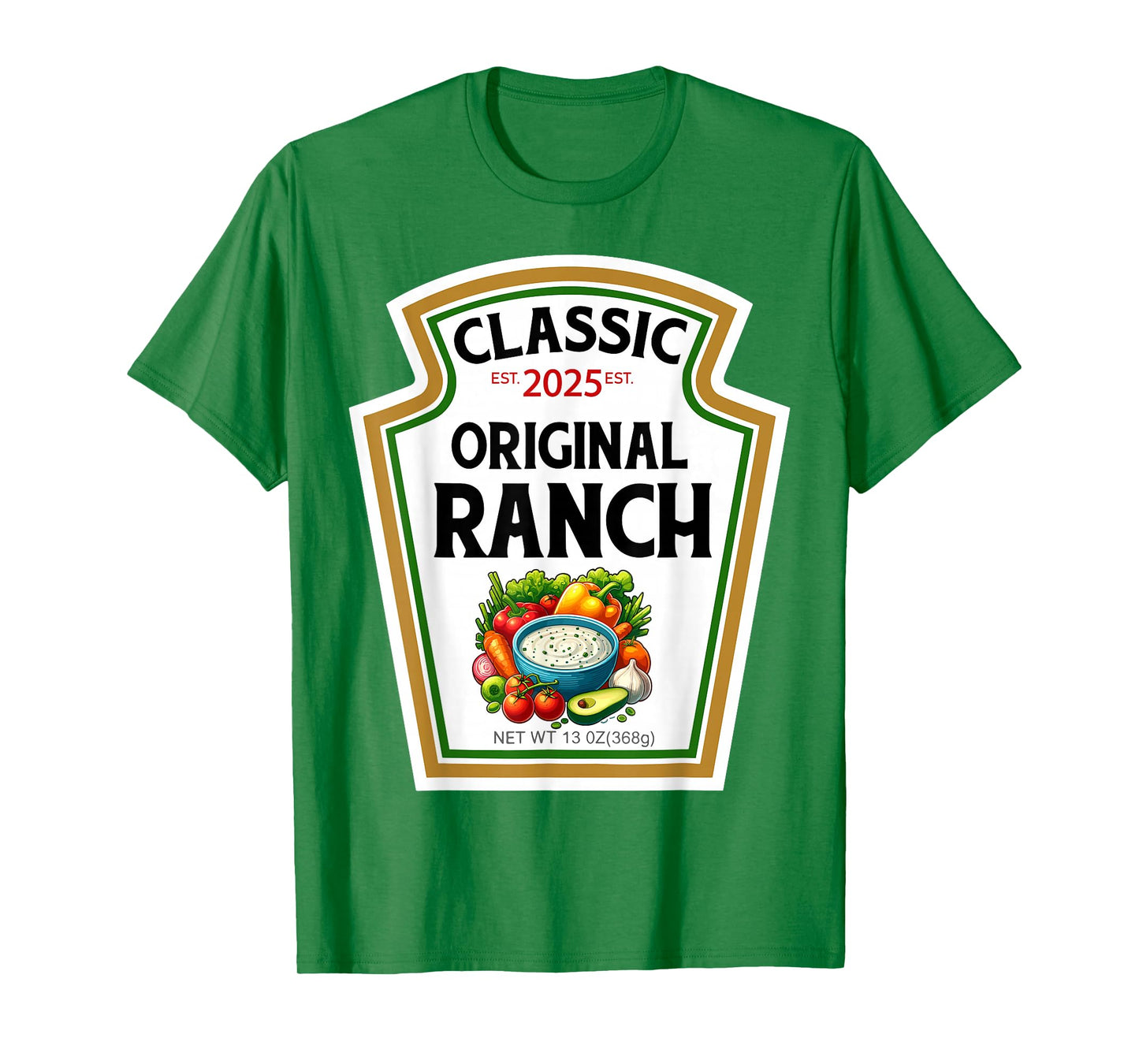 Ranch Sauce Green Salad Dressing DIY Halloween Costume T-Shirt