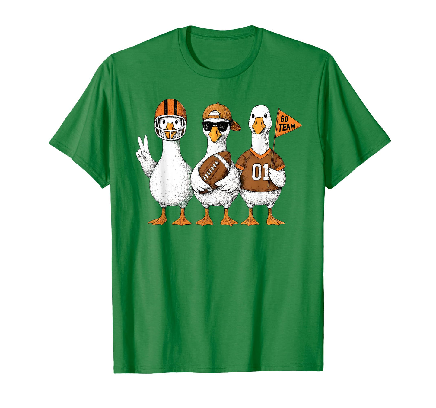 Funny Silly Goose Football Game Day Touchdown Season T-Shirt