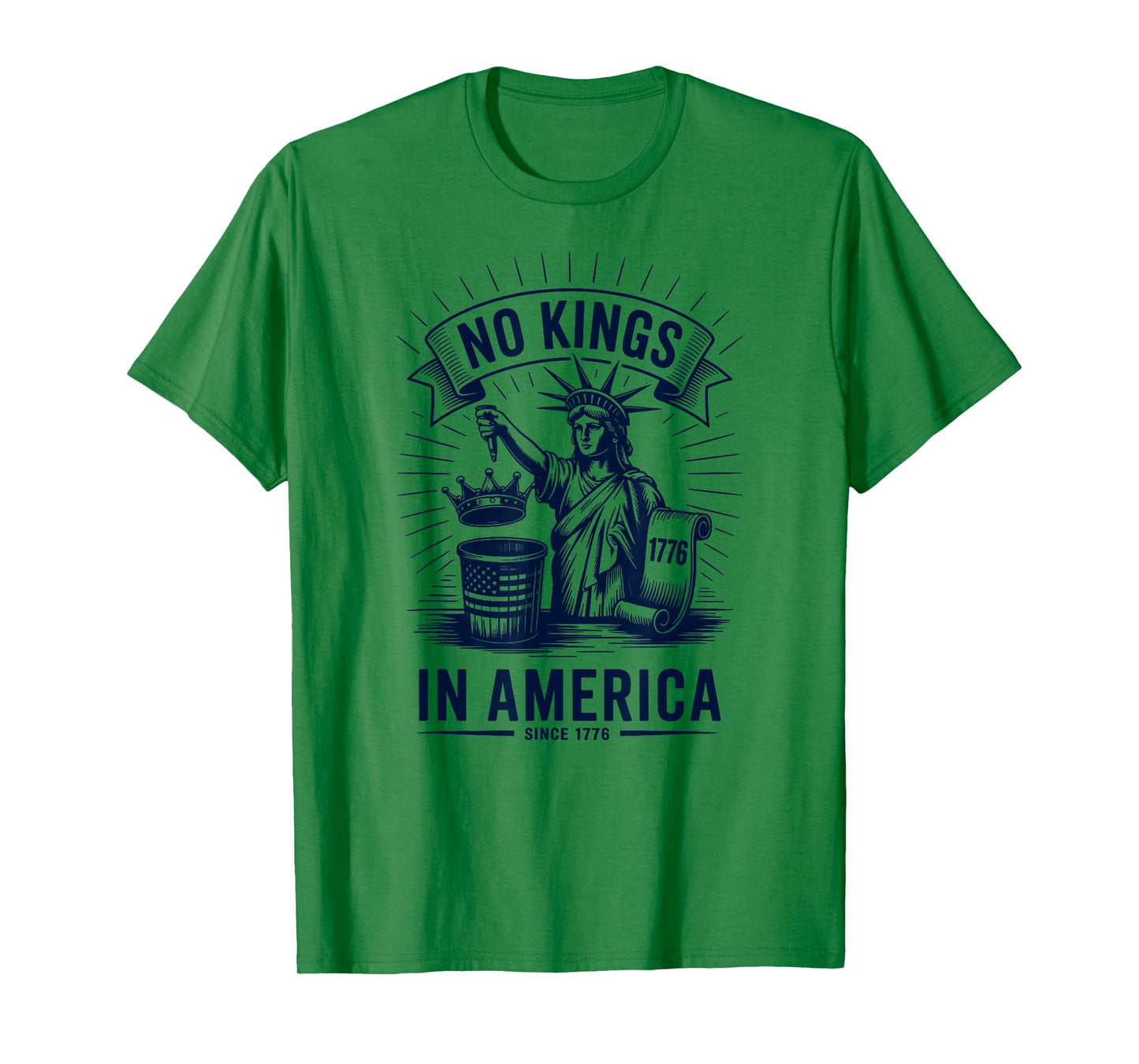 No Kings In America Skeleton Political Men Women T-Shirt