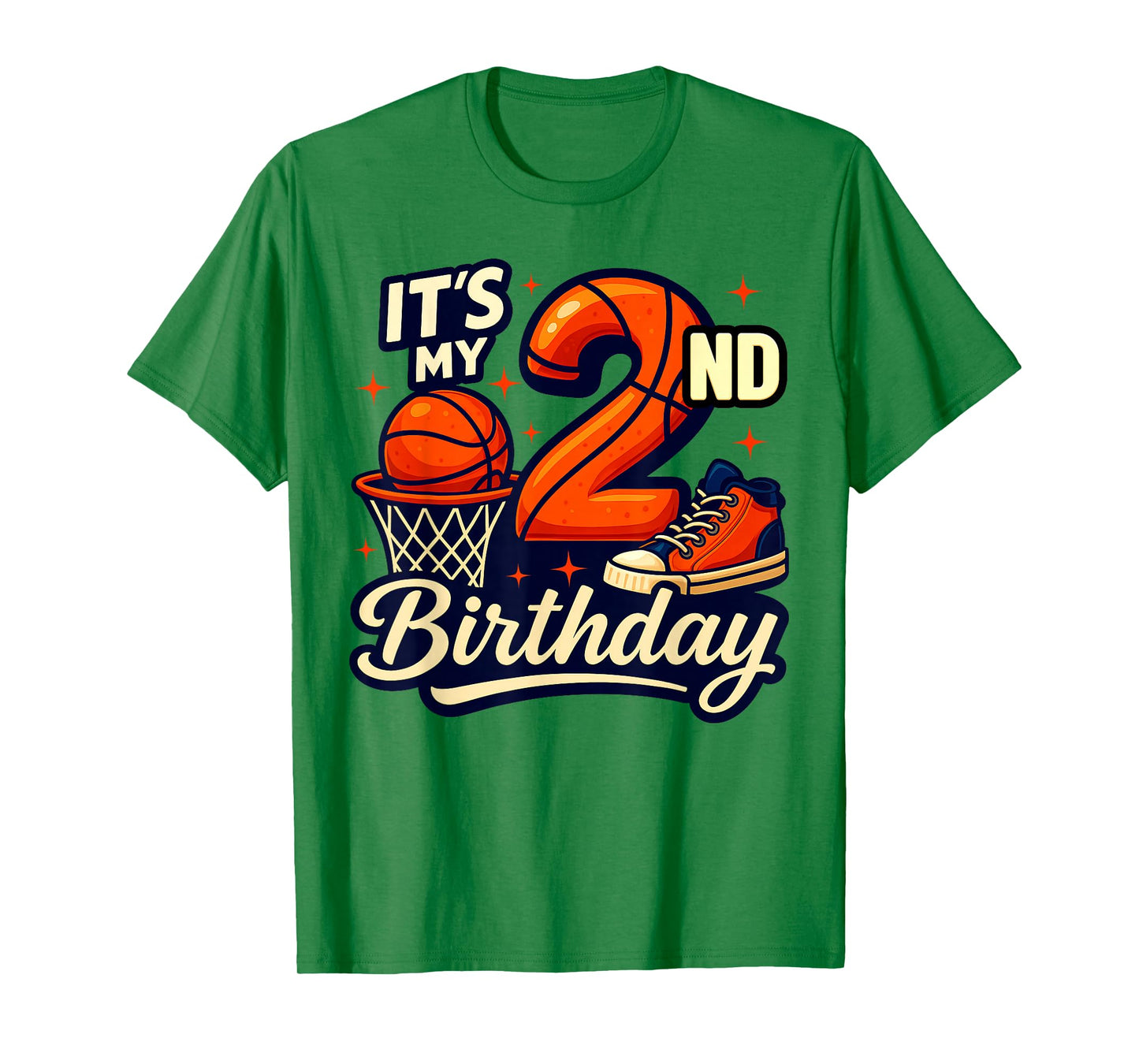 It's My 2nd Birthday Basketball Lover 2 Years Old Bday T-Shirt