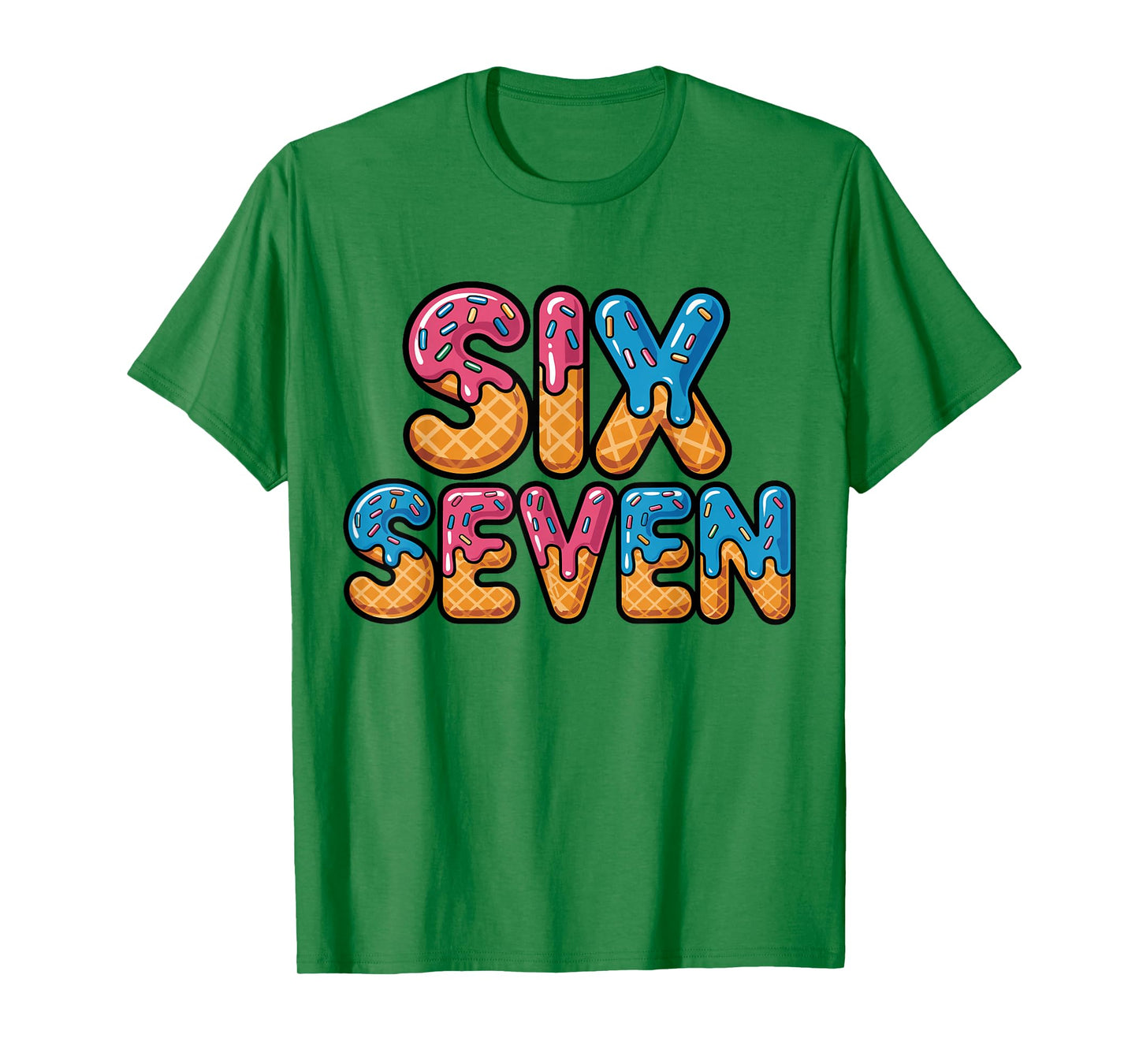 Funny Six Seven Meme 6 7 Shirt Retro T-Shirt