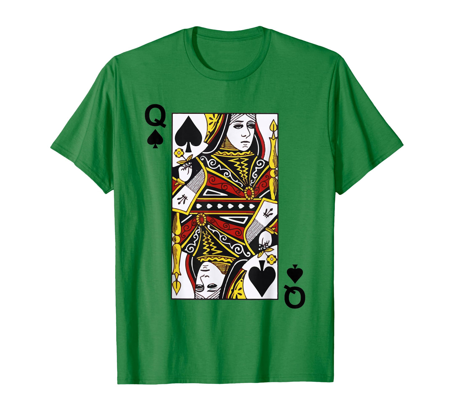 Queen of Spades Tshirt Blackjack Cards Poker 21 Q Tee shirt T-Shirt