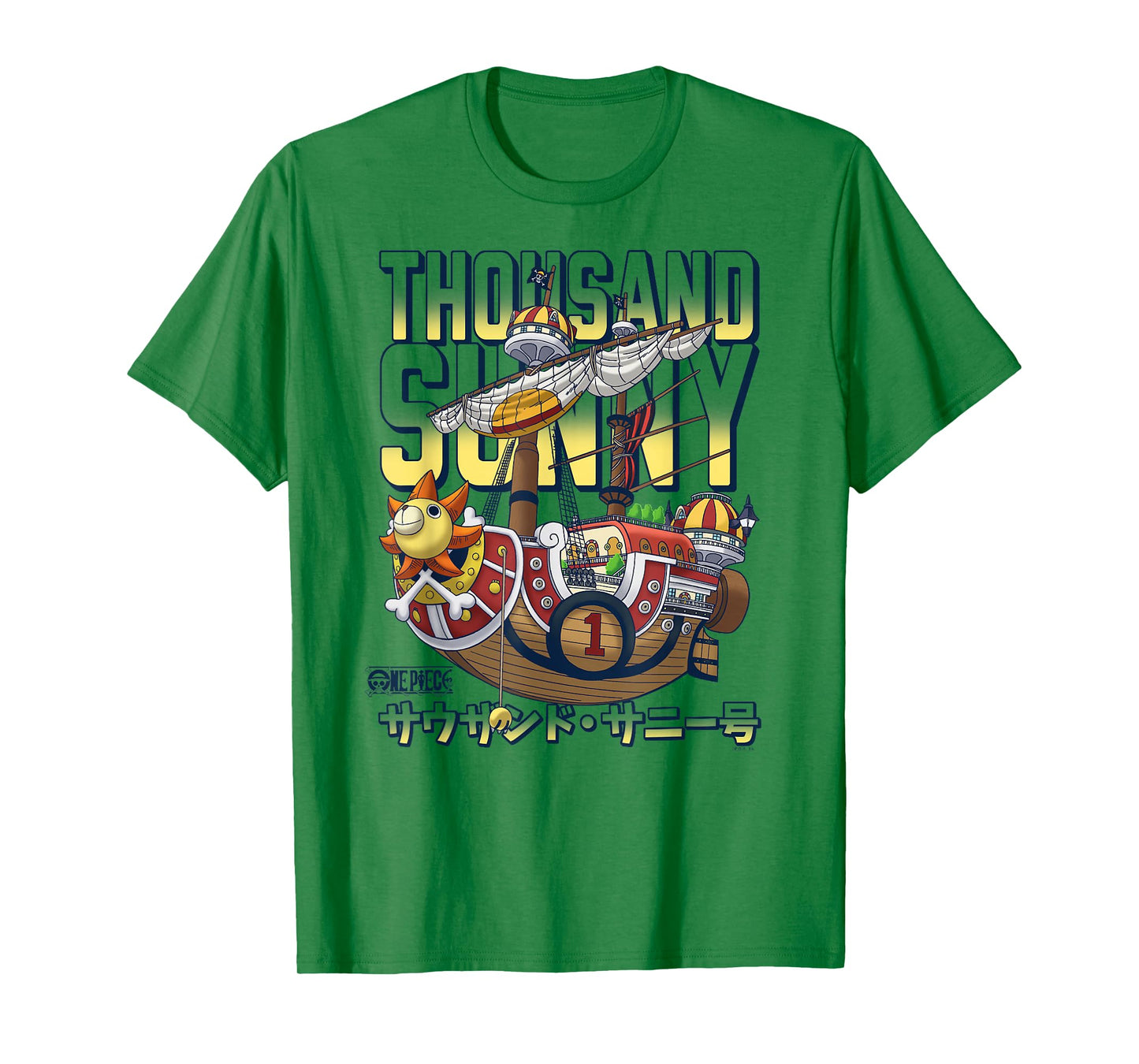 One Piece Anime Thousand Sunny Pirate Ship T-Shirt