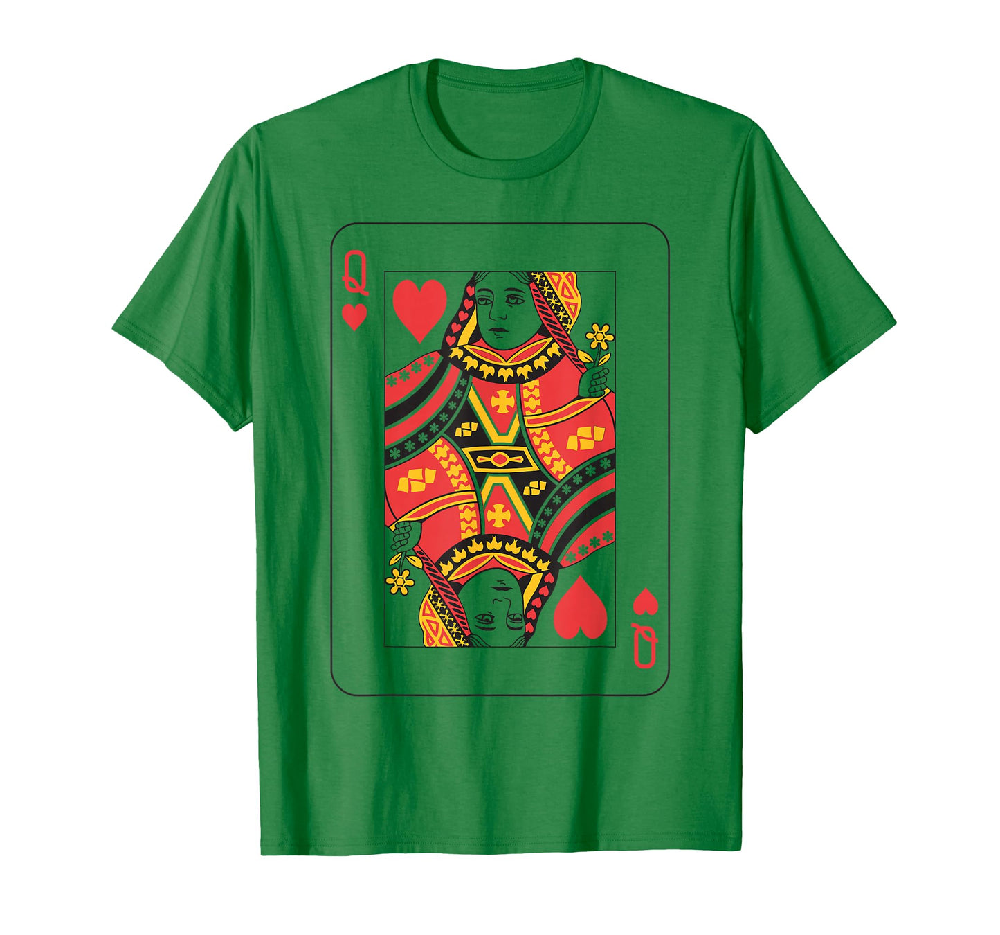 Queen of Hearts | Deck of Cards Front and Back Group Costume T-Shirt
