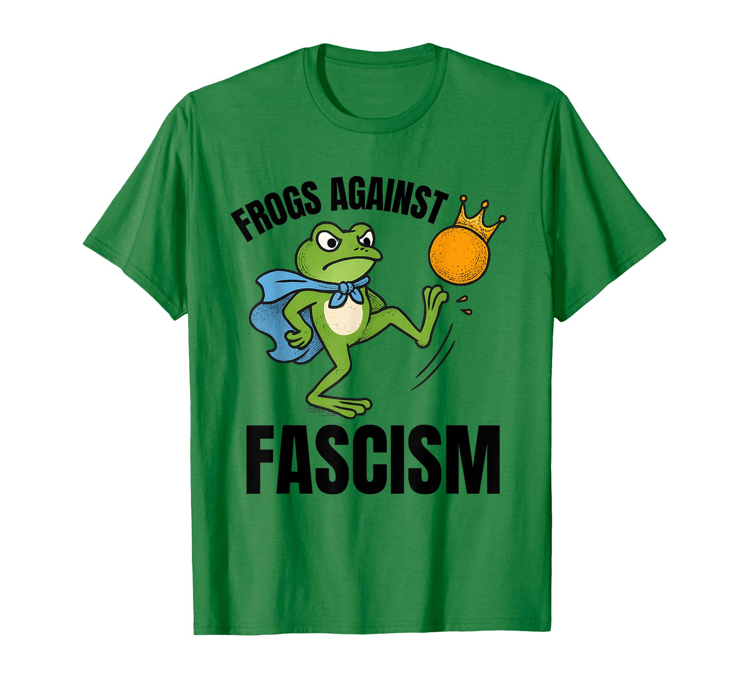 Frogs Against Fascism, No Kings in Portland Frog Protest T-Shirt