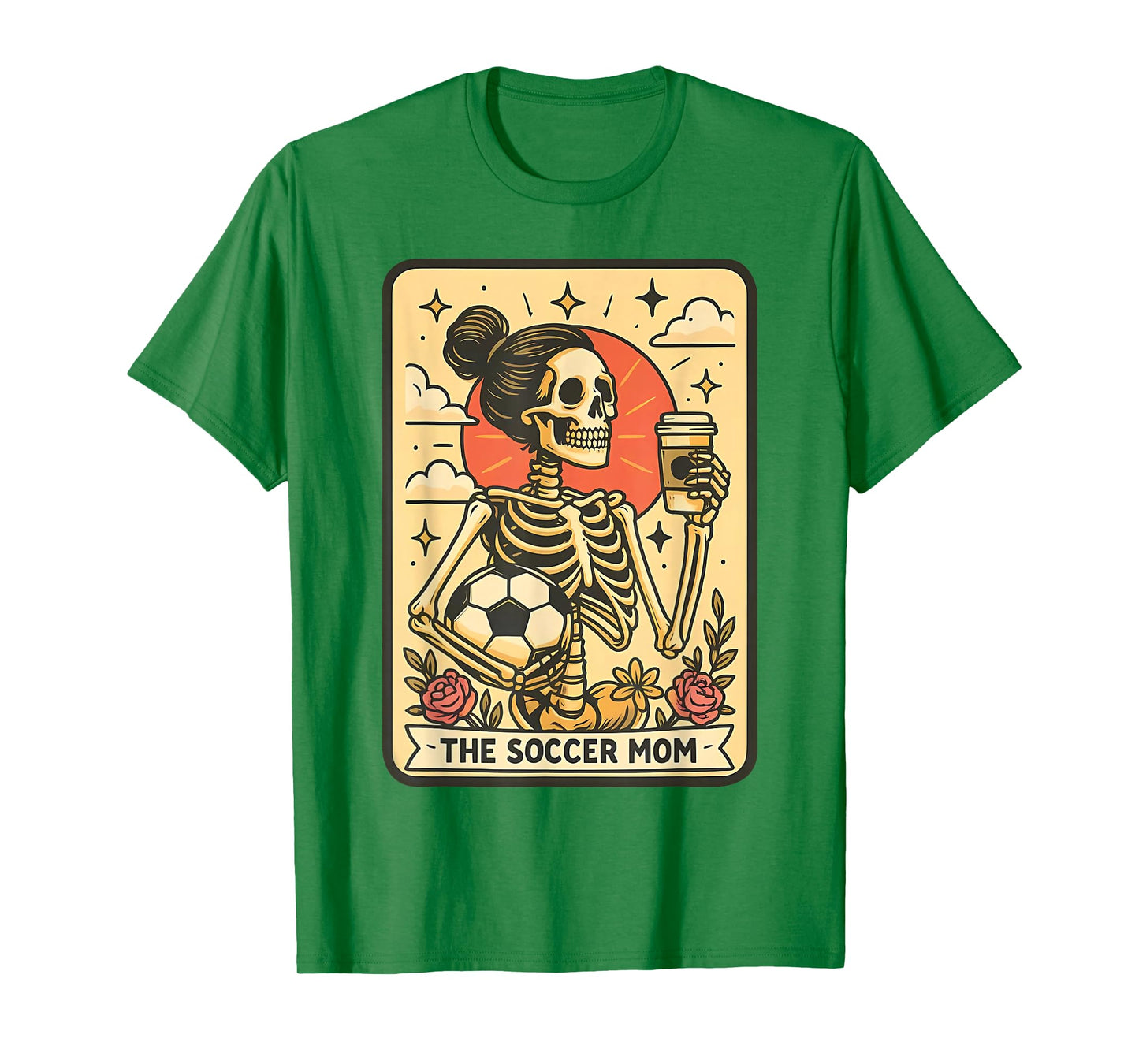 Halloween Soccer Mom Tarot Card Soccer Mama Sports Game Day T-Shirt