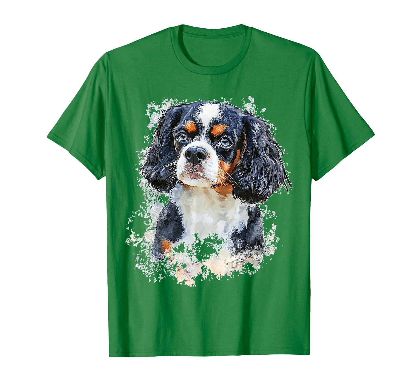 Cavalier King Charles Spaniel Dog Graphic Pet Illustration T-Shirt