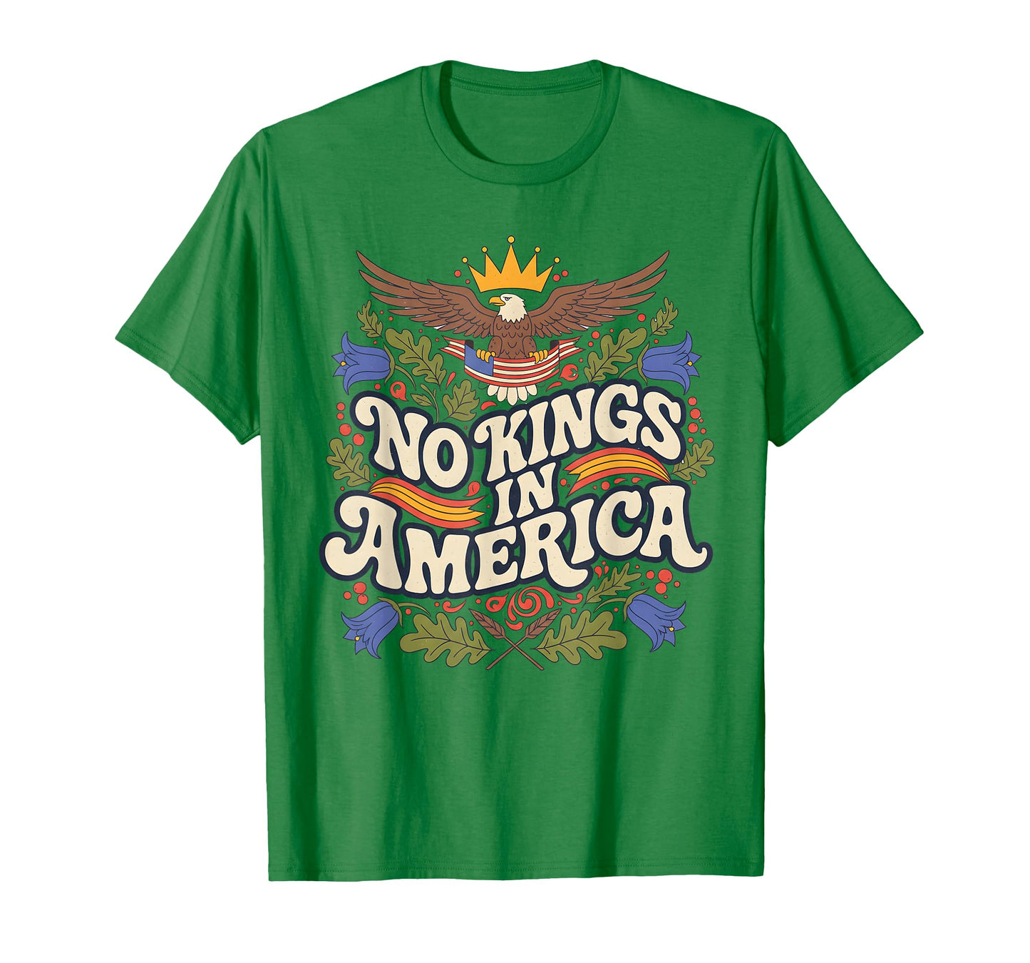 No Kings in America Vintage Eagle Tee for Boys and Girls T-Shirt