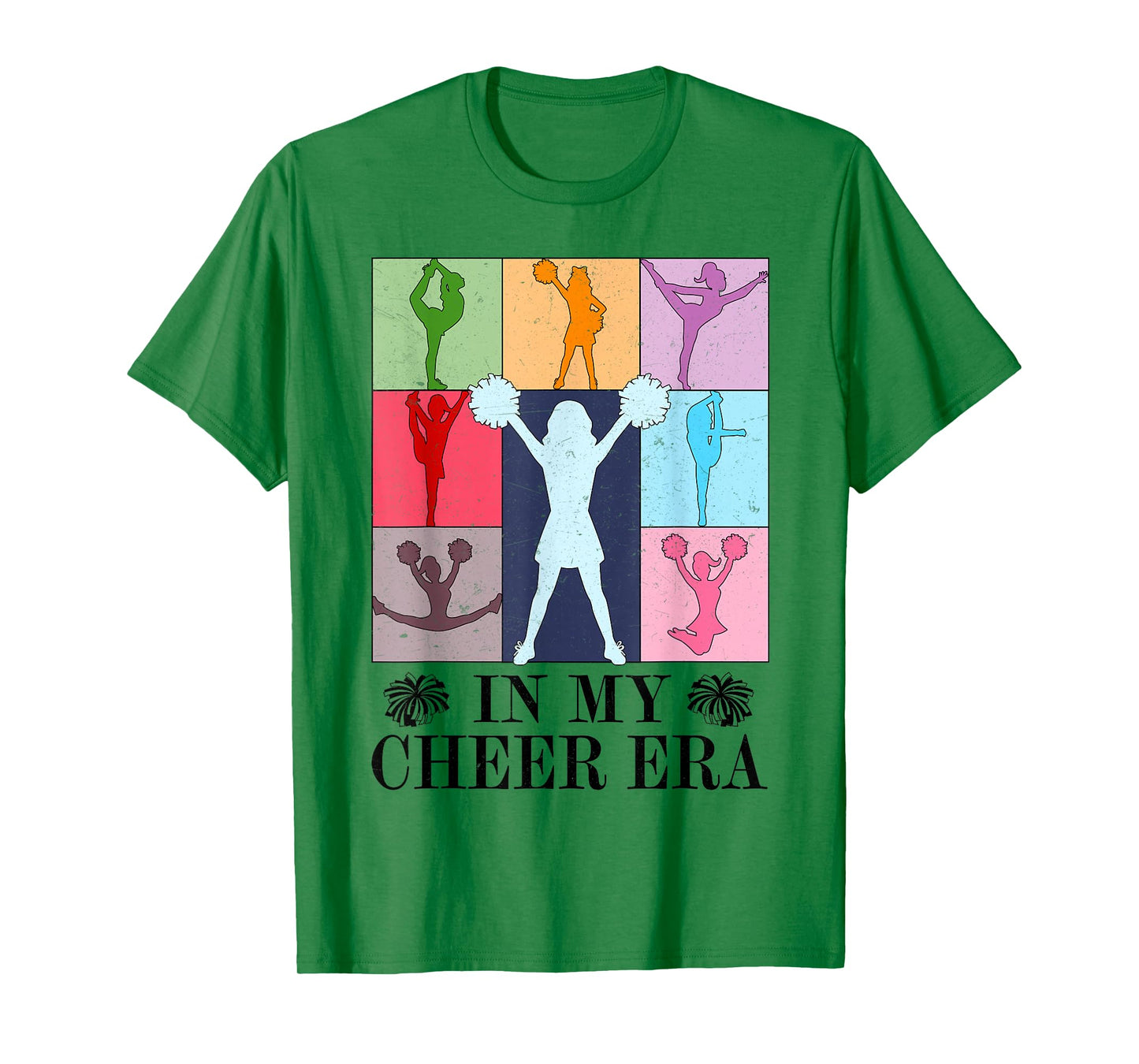 Retro in My Cheer Era Cheer Leader Cheerleading Women Girl T-Shirt