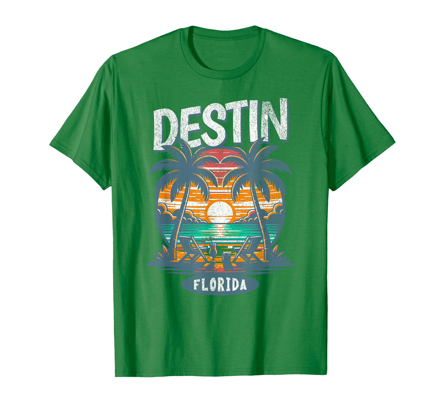 Destin Beach Florida Vintage Spring Break Vacation Retro T-Shirt
