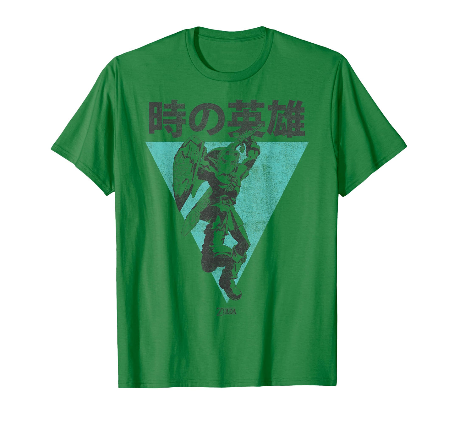 Nintendo Legend Of Zelda Link Kanji Triangle Poster T-Shirt
