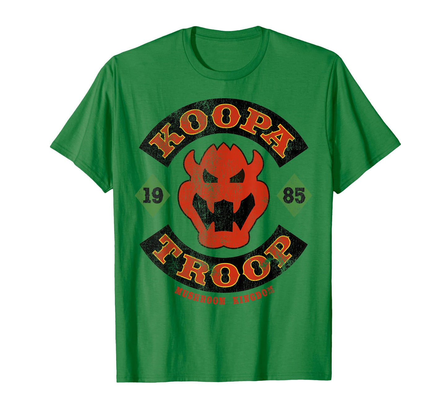 Super Mario Bros Bowser Koopa Troop Vintage Distressed T-Shirt