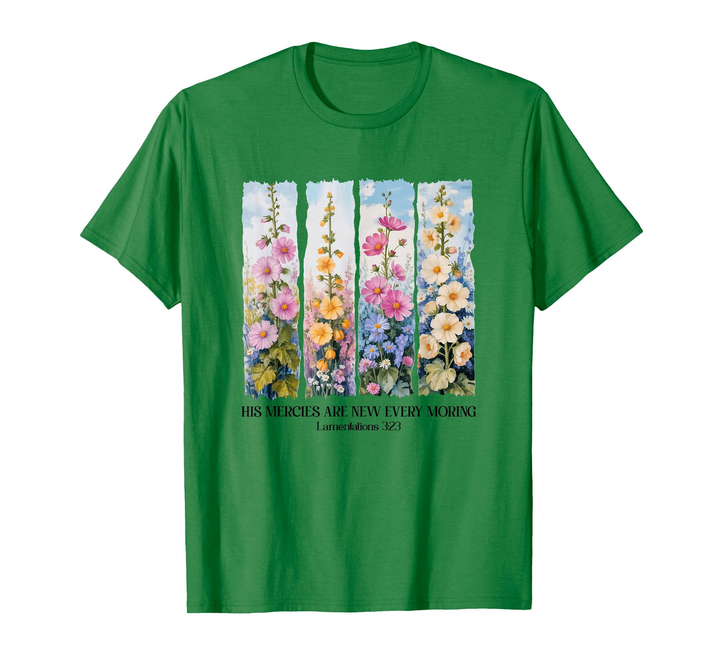 His Mercies Are New Every Morning Christian Bible Religious T-Shirt