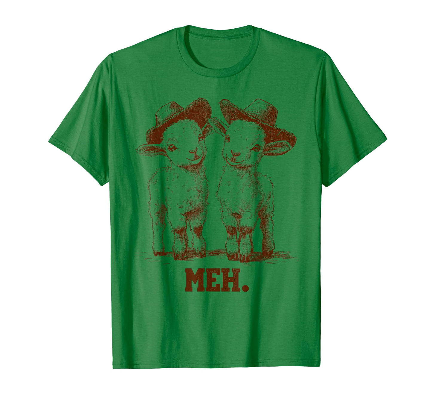 Meh Goat Meme Farm Animal Funny Farmer Animals Lover T-Shirt