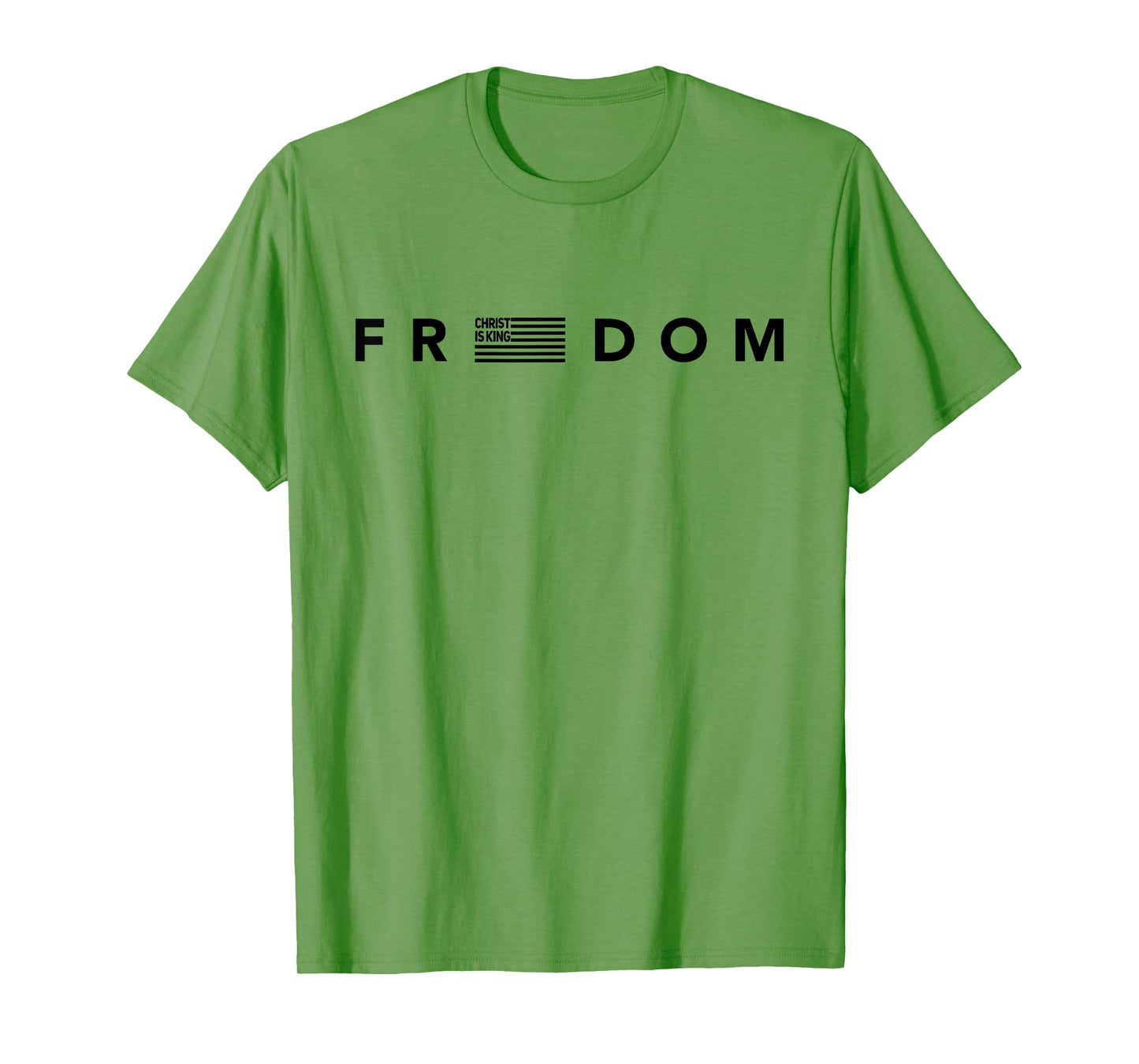 Freedom American Flag Christ is King Design T-Shirt