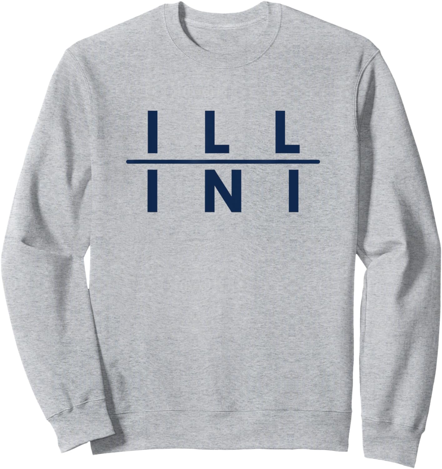 Illinois IL Athletics Fans Sweatshirt - Sweatshirt | Ash