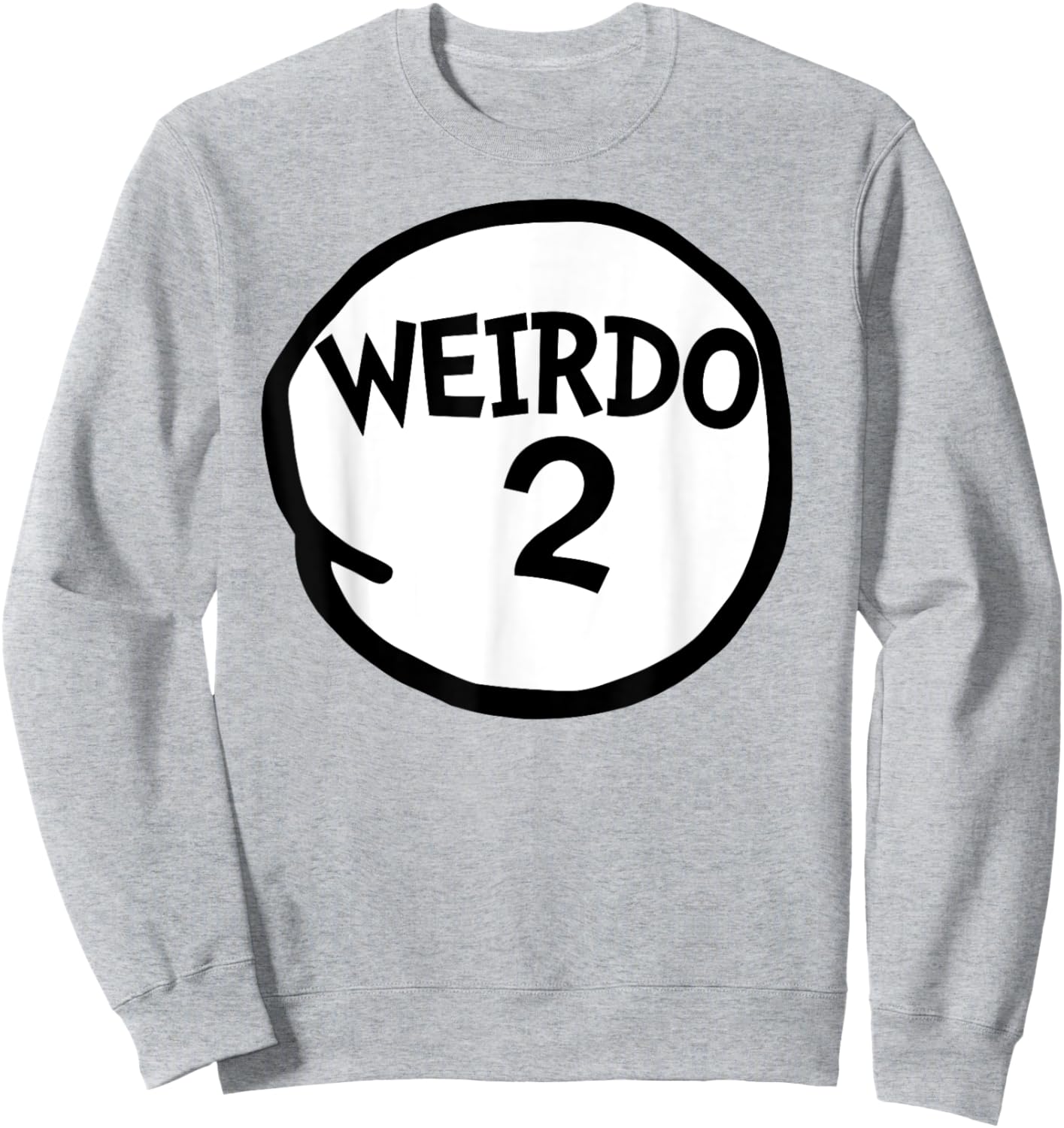 Miftees Matching Halloween Weirdo 2 Funny Weirdo Two Group Sweatshirt - Sweatshirt | Ash