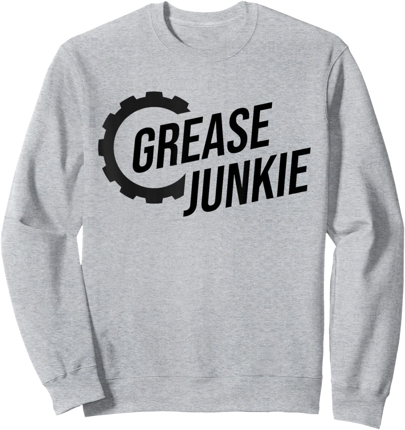 Grease Junkie Monkey Mechanic Tech Garage Repair Engines Sweatshirt - Sweatshirt | Ash