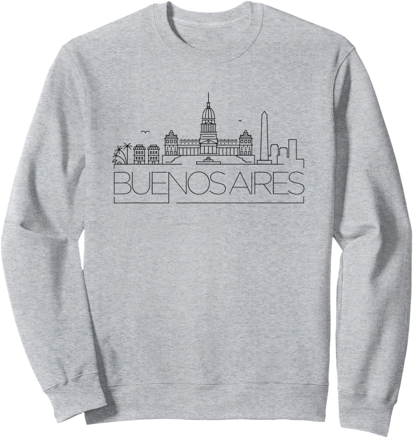 Buenos Aires Skyline Sweatshirt - Sweatshirt | Ash
