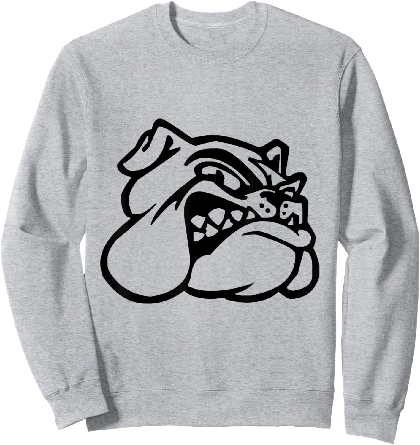 Growling Bulldog Sweatshirt - Sweatshirt | Ash