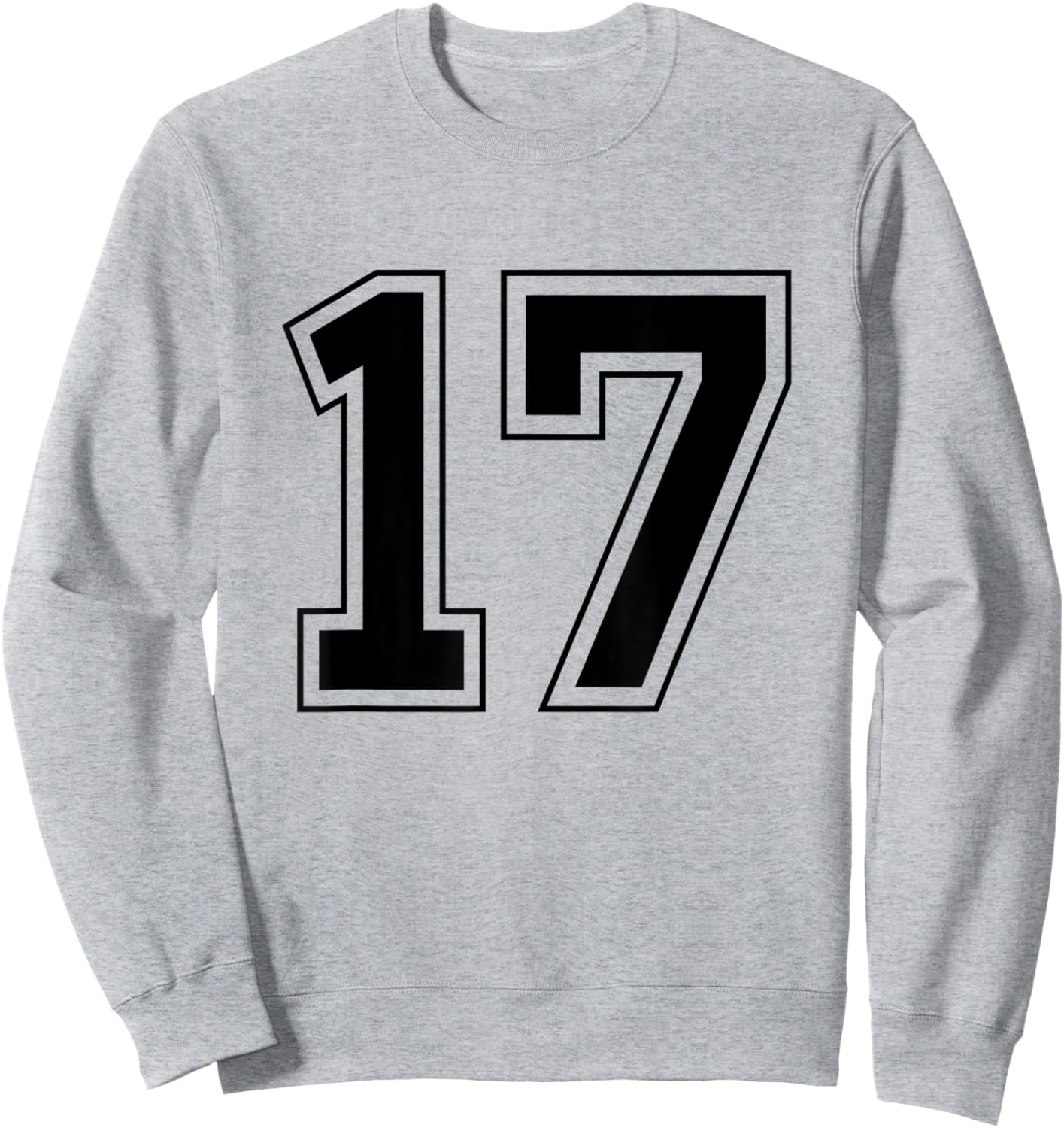 Number 17 Sweatshirt - Sweatshirt | Ash