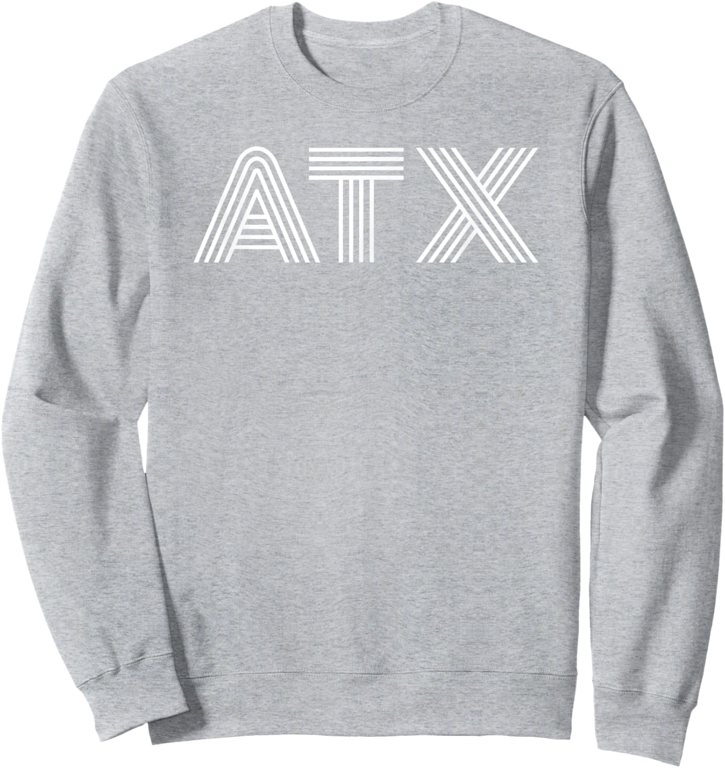 ATX / Austin TX Retro Design In White Sweatshirt - Sweatshirt | Ash