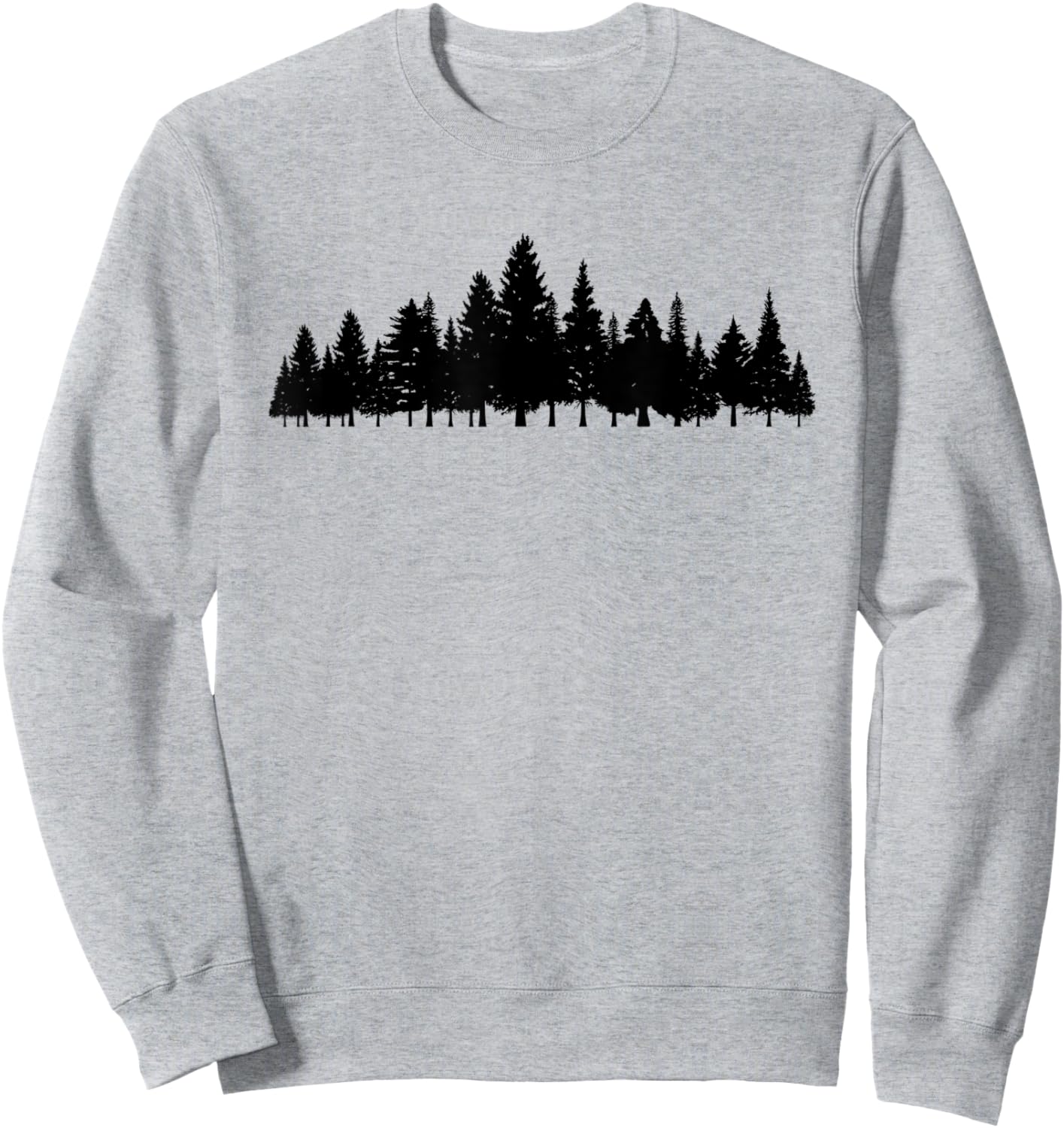 White pine tree minimalist - Minimalist outdoor tree Sweatshirt - Sweatshirt | Ash