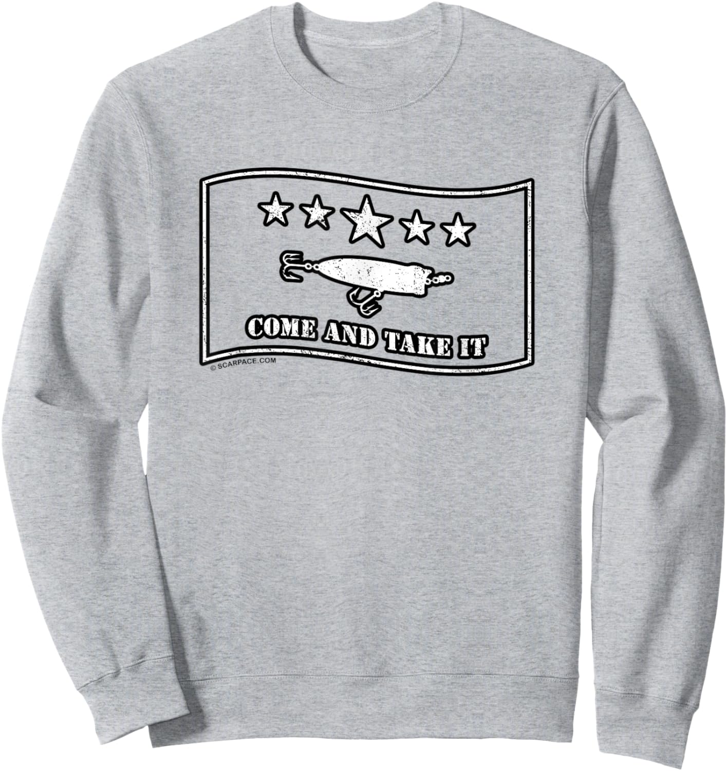 Come and Take It Topwater Popper Fishing Lure Gift Sweatshirt - Sweatshirt | Ash