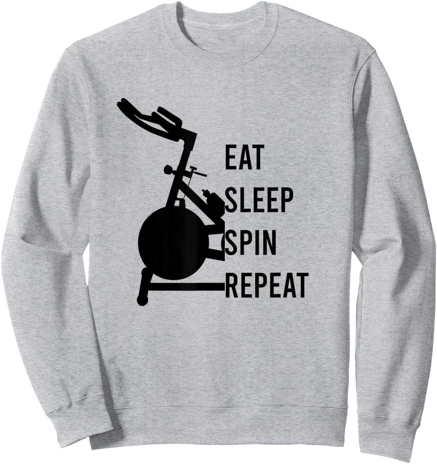 Spinning Class, Spin Bike, Stationary Bike, Indoor Cycling Sweatshirt - Sweatshirt | Ash