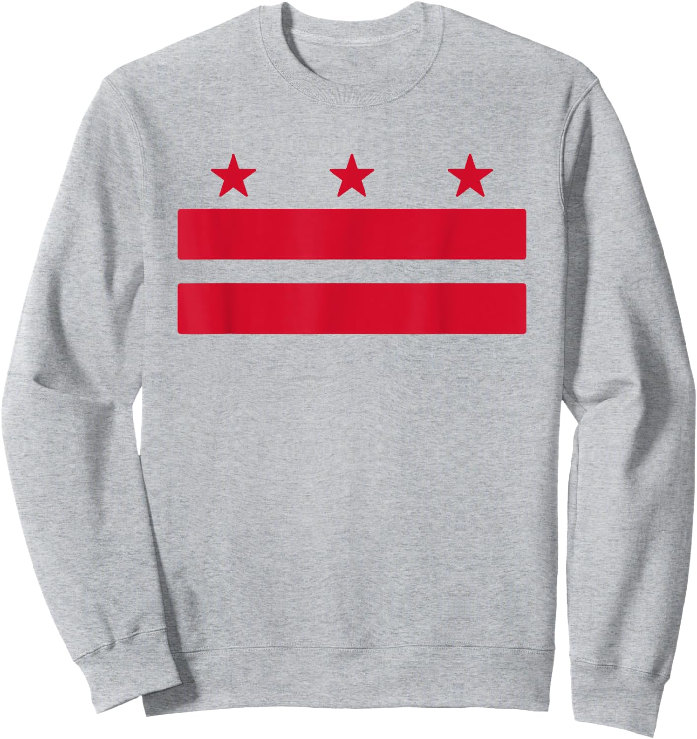 Washington DC Flag District of Columbia Souvenir Men Women Sweatshirt - Sweatshirt | Ash