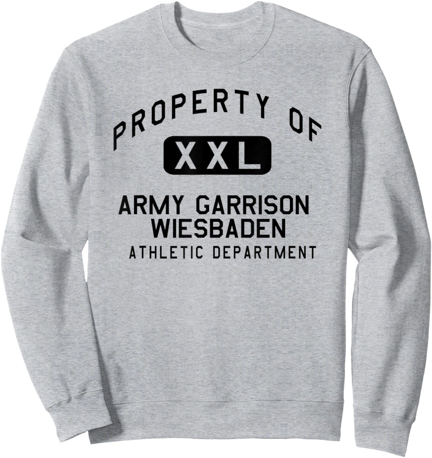 Property of Garrison Wiesbaden Athletic Department Sweatshirt - Sweatshirt | Ash
